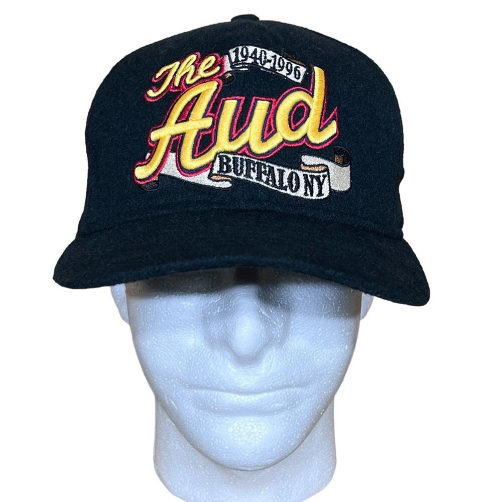 New Era The Aud Buffalo NY Rare Limited Release 7 1/2 Fitted Wool Hat Cap EUC